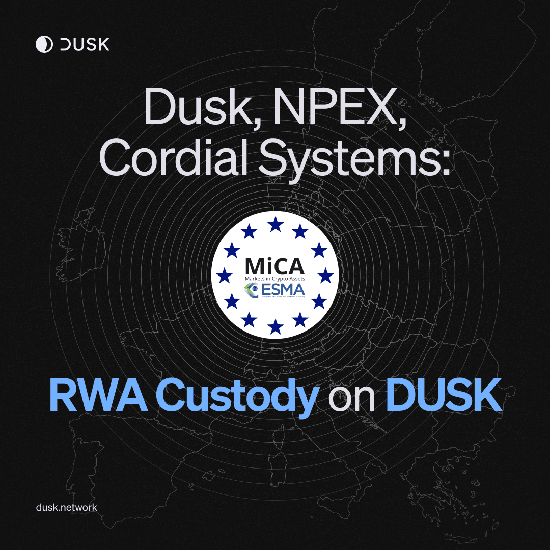 RWA Custody: Dusk Partners with Cordial Systems • Dusk
