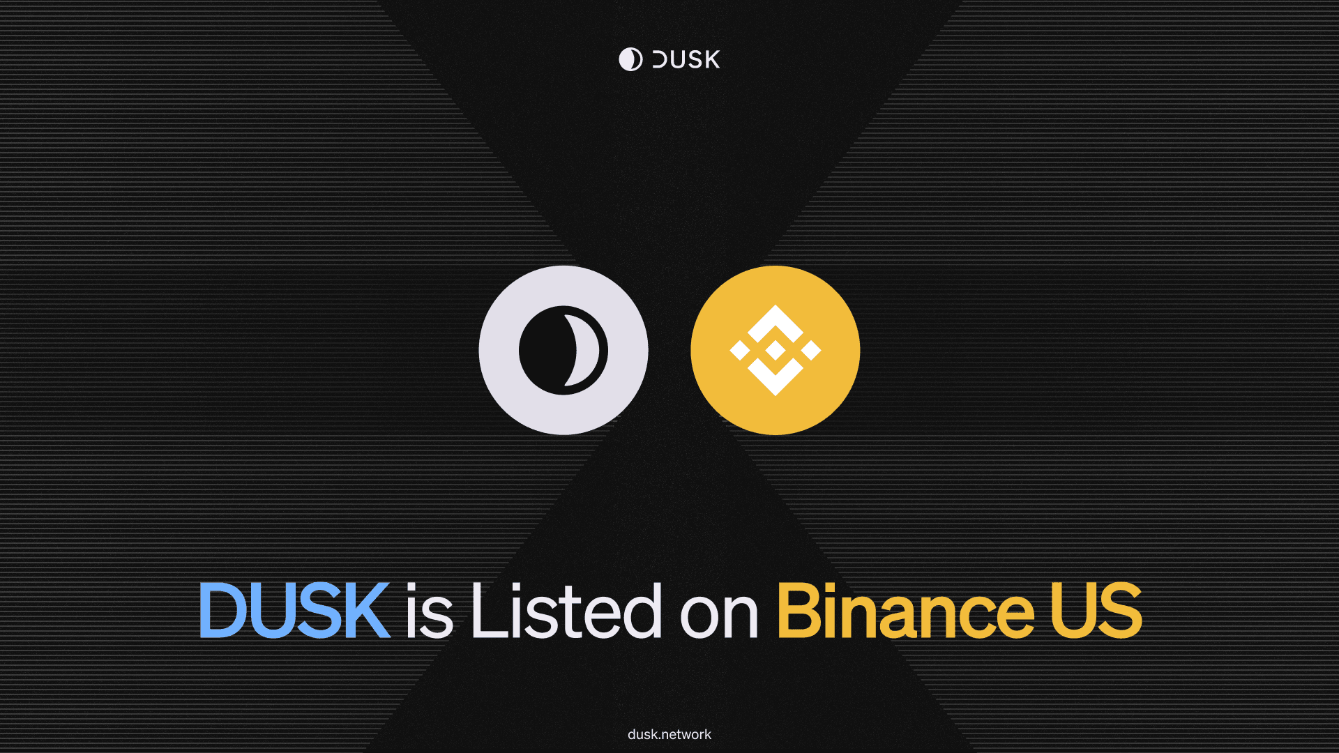 DUSK is listed on Binance US