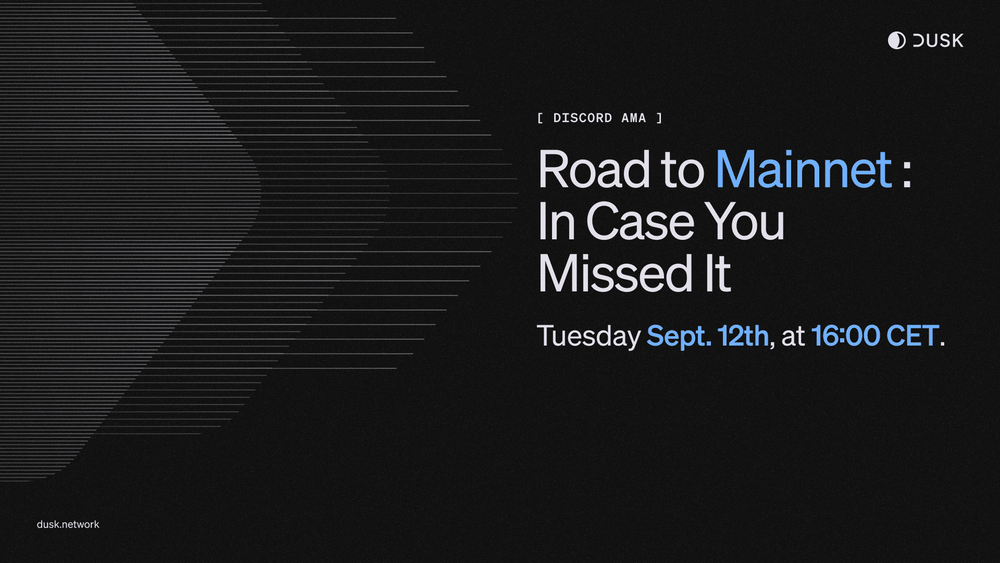 Road to Mainnet: AMA Recap