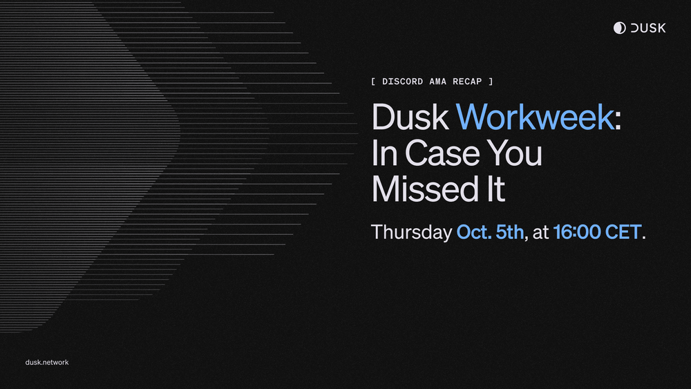 Dusk workweek: In case you missed it
