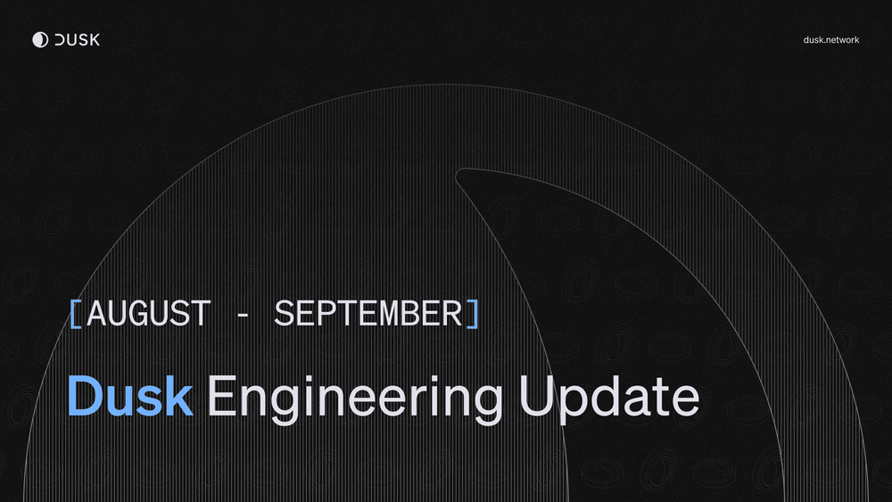 Dusk Engineering Update Aug-Sept