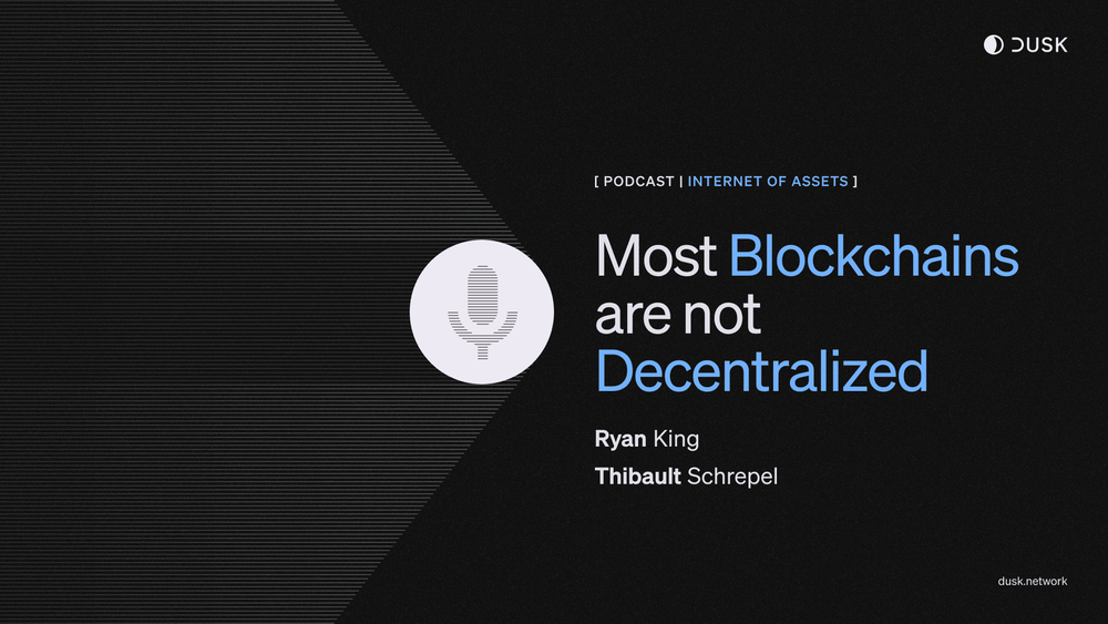 Internet of Assets | Most Blockchains are not Decentralized