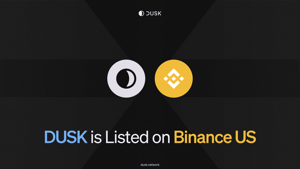 DUSK is listed on Binance US