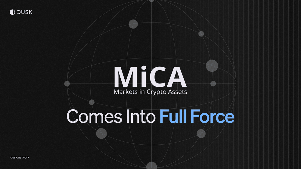 MiCA comes into full force